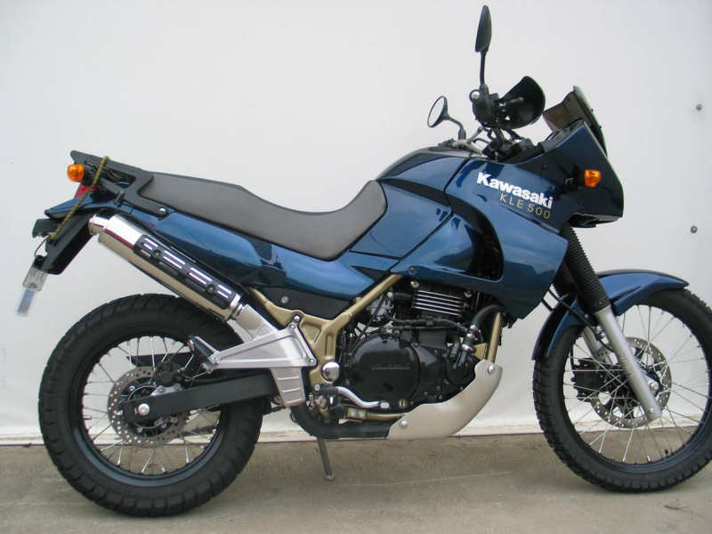 moto kawasaki 500 kle