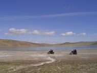 Paysage et motos